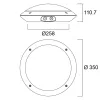 SYLVANIA Start SURFACE mennyezeti lámpa IP66 900-2950lm IK10 vandálbiztos