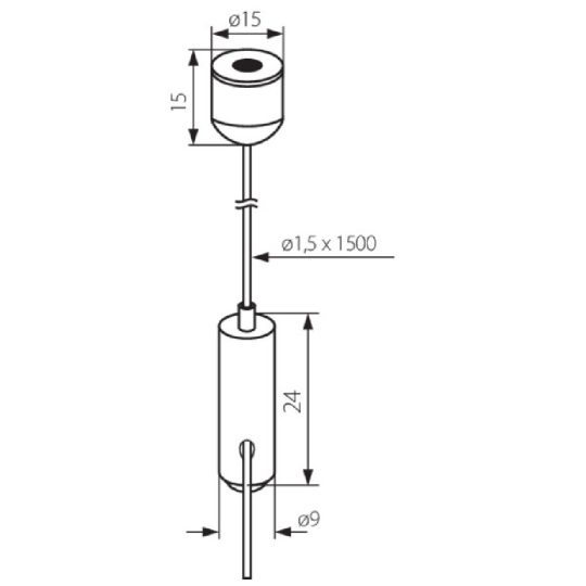 Kanlux ROPE-NT 150 Single függeszték 1 pár 7871