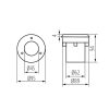 Kanlux GORDO N 1W CW-O-SR talajba süllyesztett lámpa