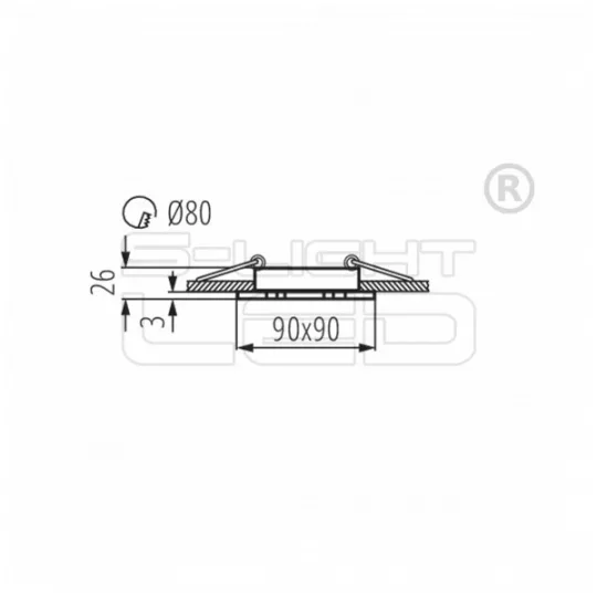 Kanlux SEIDY CT-DTL50-B spot lámpa 18289