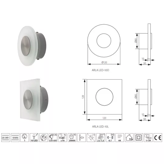 Kanlux Arla LED 10-O LED panel 18571