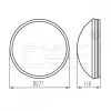 Kanlux PIRES ECO DL-25O NS lámpa E27 19001