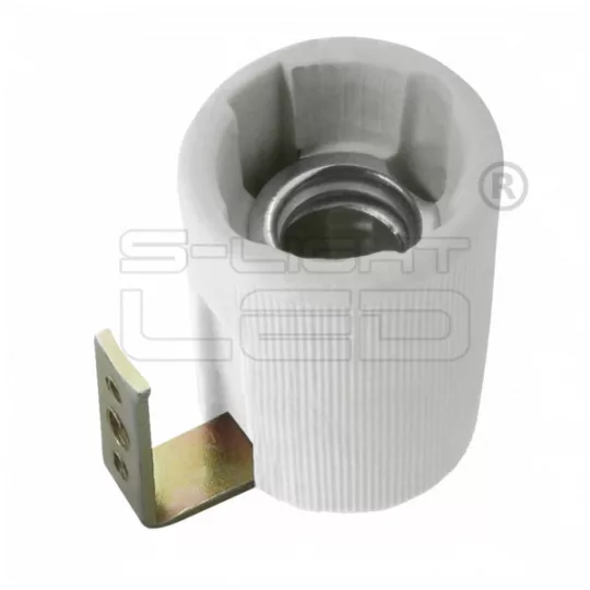 Kanlux HLDR-E14F porcelán foglalat oldalsó rögzítővel /2173/