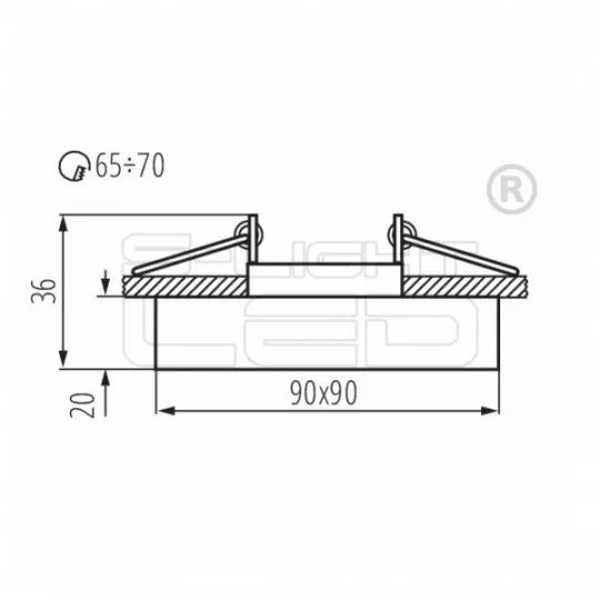 Kanlux MORTA B CT-DSL50-SR lámpa MR16  22112