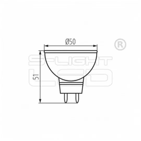 LED MR16/12V 7W Kanlux Tomi LED WW 3000K 480lumen 22706