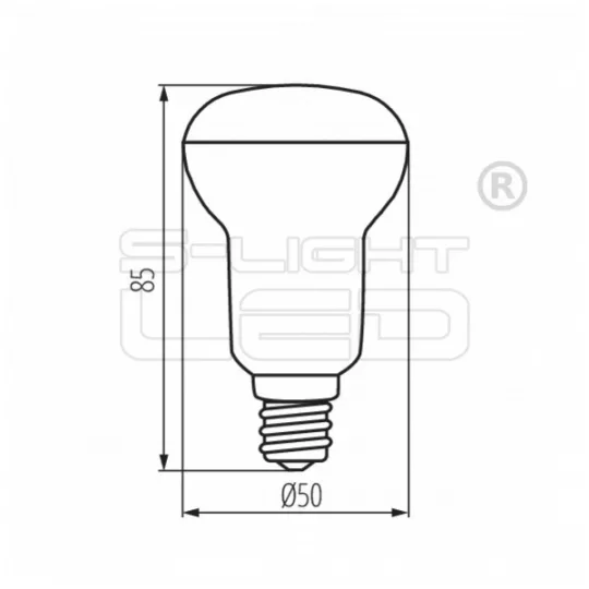 LED E14 6W Kanlux SIGO R50 WW 3000K 490 lumen 22735