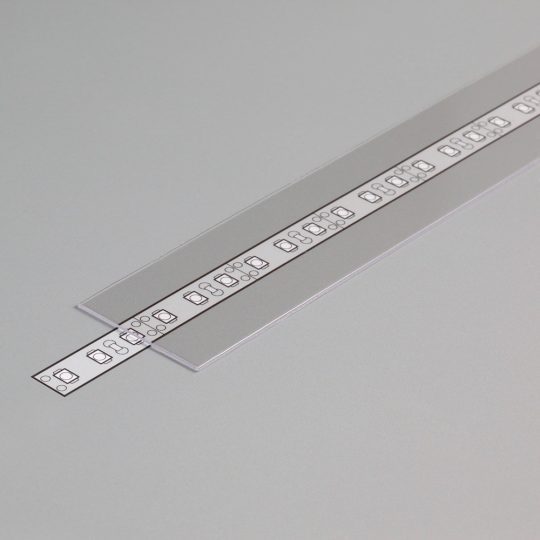 LED profil fedél  "H"  FLAT8 víztiszta