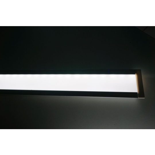 LED profil fedél  "H"  FLAT8 víztiszta