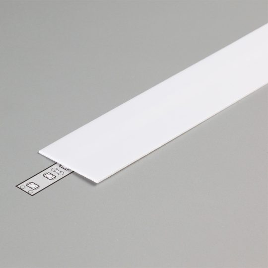 LED profil fedél  "H"  FLAT8 opál