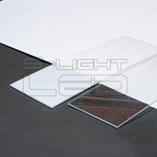 LED profil fedél  "H" FLAT OPÁL