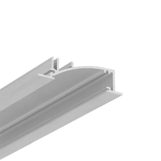 Topmet FLAT8 gipszkarton LED profil natur aluminium változatban