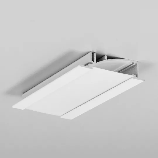 Topmet FLAT8 gipszkarton LED profil fehér színű változatban 3 méteres szálban