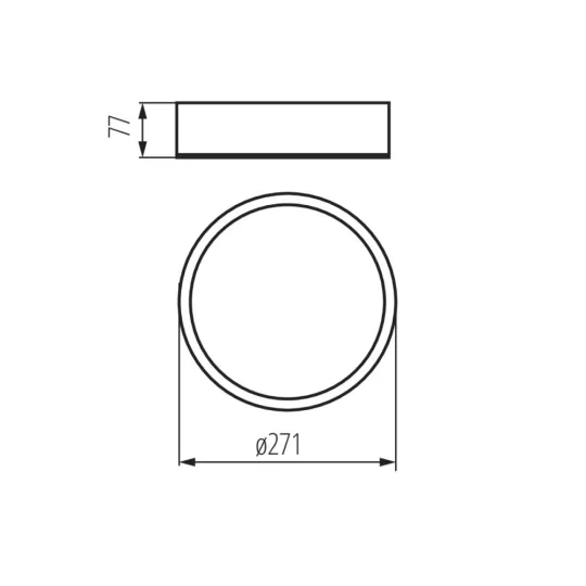 Kanlux JASMIN 270-W/M lámpa E27 60W matt fehér