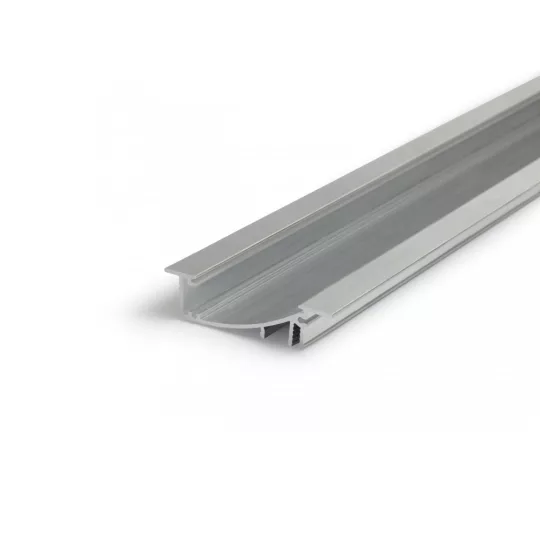Topmet FLAT8 gipszkarton LED profil natur aluminium változatban 4 méteres szálban