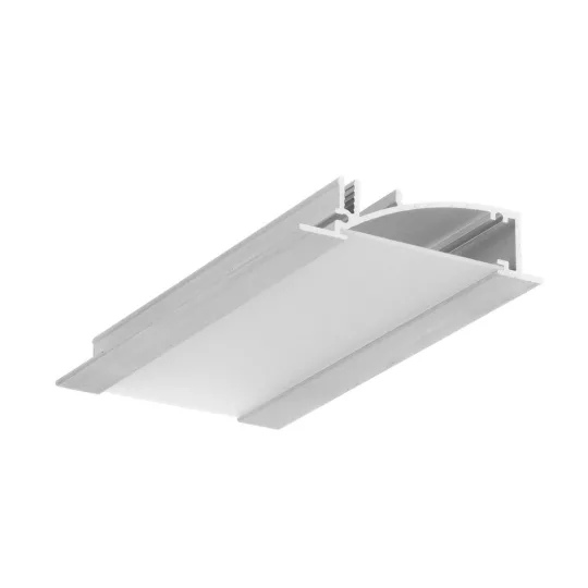 Topmet FLAT8 gipszkarton LED profil natur aluminium változatban 4 méteres szálban