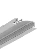 Topmet FLAT8 LED profil gipszkartonba eloxált változatban 4 méteres szálban