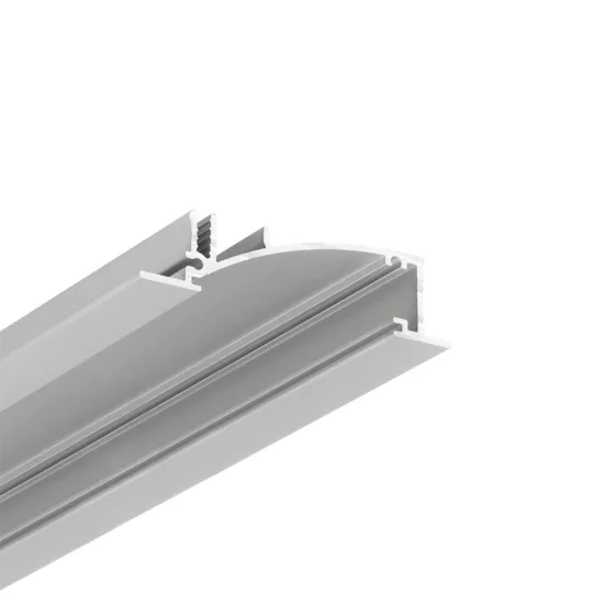 Topmet FLAT8 LED profil gipszkartonba eloxált változatban 4 méteres szálban