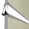 Topmet FLAT8 LED profil gipszkartonba eloxált változatban 4 méteres szálban