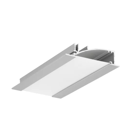 Topmet FLAT8 LED profil gipszkartonba eloxált változatban 4 méteres szálban