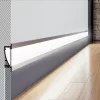 Topmet FLAT8 LED profil gipszkartonba eloxált változatban 4 méteres szálban