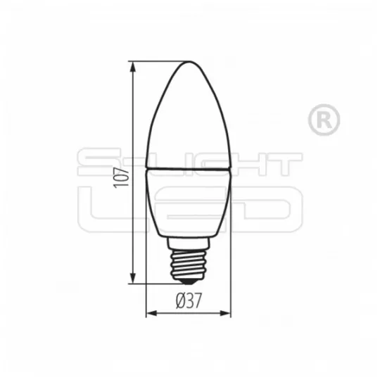 LED E14 6,5W Kanlux DUN NW  4000K 806 lumen 23436