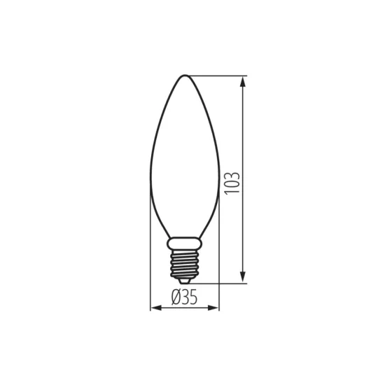 LED E14 6,5W Kanlux DUN WW 3000K 806 lumen 23437