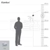 Kanlux ALER MINI-W mozgásérzékelő max 800VA, IP44, 140°