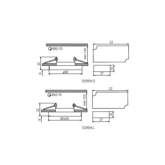 Kanlux SOREN O-SR spot lámpa GU10 meleg fehér fénnyel 24410
