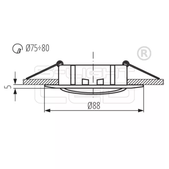 Kanlux LUTO CTX-DT02B-W spot lampa 2590