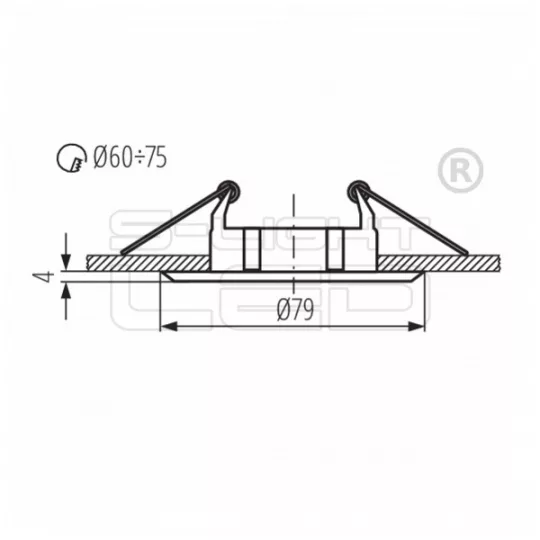 Kanlux VIDI CTC-5514 B spot lámpa 25995