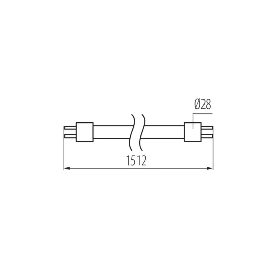 LED T8 fénycső 1500mm 22W Kanlux Glassv3 6500K 3080lm 26059