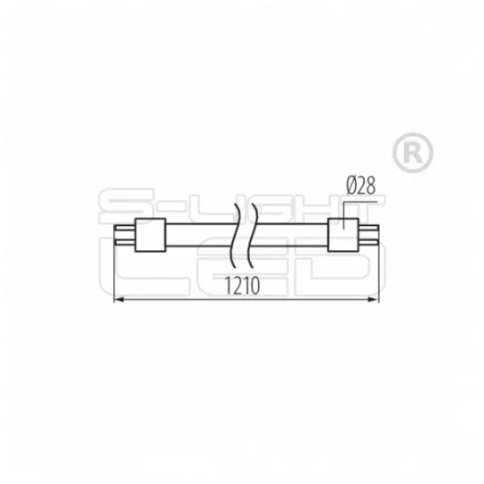 LED T8 fénycső 1200mm 18W Kanlux Glassv3 4000K 2520lm