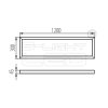 Kanlux 27611 LED panel kiemelő keret 120x30cm
