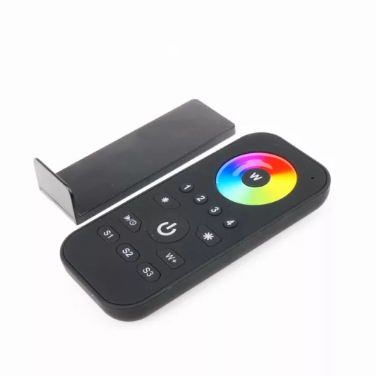 SL-2819S RGBW 4 zónás fekete LED távszabályzó