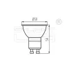 LED GU10  3.5W  Kanlux Tezi CW 6500K 270lumen 27772