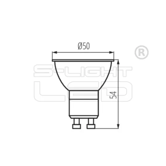LED GU10  3.5W  Kanlux Tezi CW 6500K 270lumen 27772