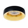 Kanlux ELNIS L B/G dekorációs álmennyezeti spot lámpa, fekete / arany 27810