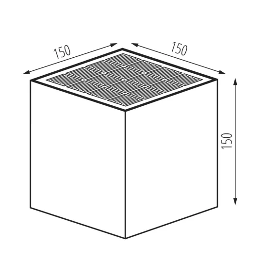 Kanlux REKA SOLAR15 6W-L-GR napelemes kültéri lámpa 28997