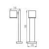 Kanlux GORI 50 lámpa GU10 kültéri álló lámpa 50cm  IP44 29002