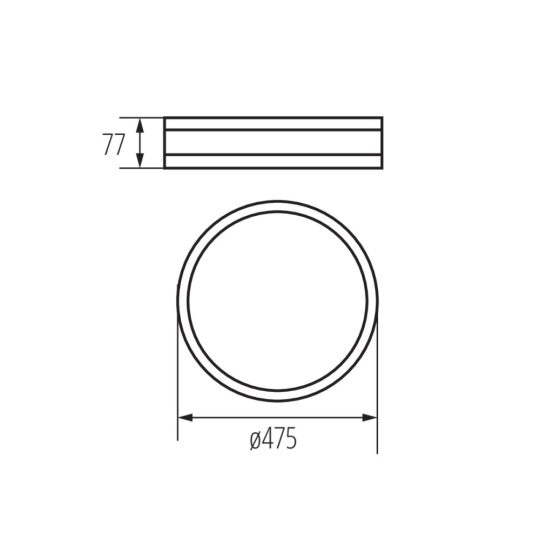 Kanlux JASMIN 470-B lámpa E27 3X60W fekete