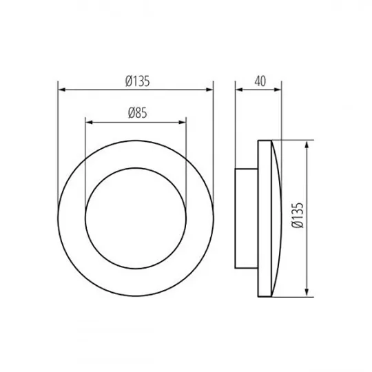 Kanlux FORRO LED EL 8W-GR lámpa