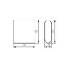 Kanlux GARTO LED EL 8W-GR homlokzati LED lámpa 29270