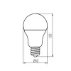 LED E27 9,5W Kanlux MIO LED A60 NW 4000K 1050 lumen 31205