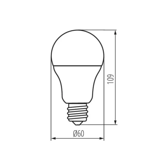 LED E27 9,5W Kanlux MIO LED A60 NW 4000K 1050 lumen 31205