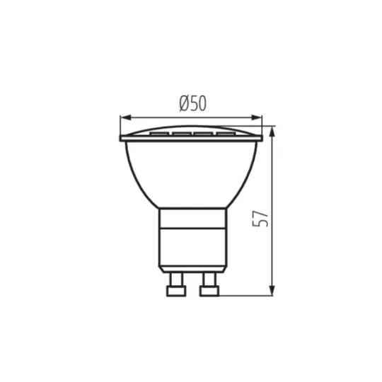 LED GU10 6W Kanlux Mio N LED NW 4000K 430 lumen 120° 31234