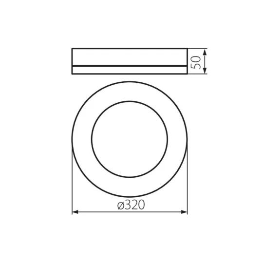 Kanlux TURA LED 24W-NW-O-B lámpa 4000K