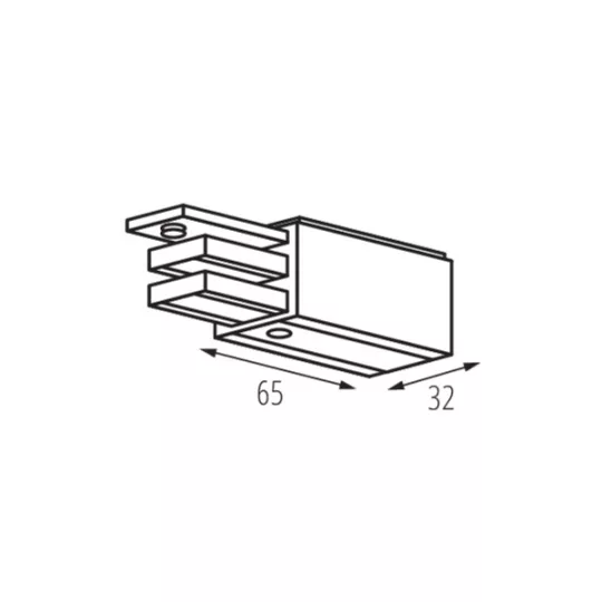 Kanlux TEAR N PCON L-W tápcsatlakozó fehér
