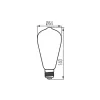 LED E27 4W Kanlux XLED ST64 filament SW 1800K 250 lumen 33517