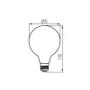LED E27 4W Kanlux XLED G95 filament SW 1800K 250 lumen 33518