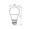 LED E27 7,3W Kanlux IQ-LEDDIM A60 WW 2700K 806 lumen dimmelhető 33722